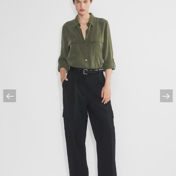 Babaton by Aritzia Fez Utility Shirt – Olive Green – XL - Picture 3 of 9